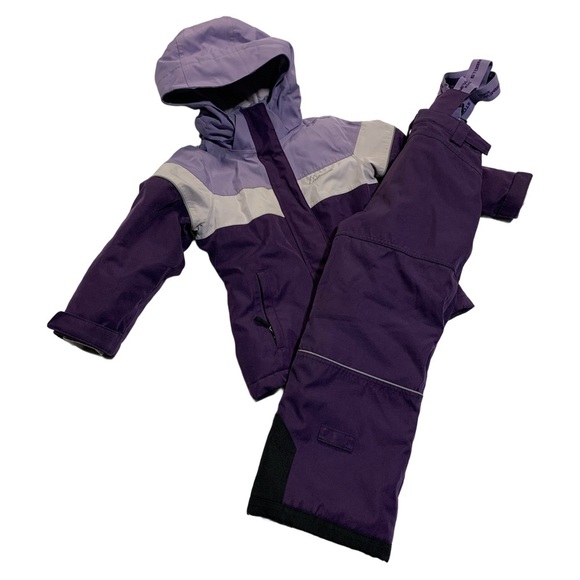 Sunice Stormpack Kids Snow Suit - Size 6 Purple Winter Jacket & Bib Pants - Picture 1 of 12